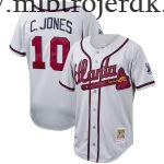 Mænd Atlanta Braves MLB Trøjer Chipper Jones Mitchell & Ness Cooperstown Collection Grå