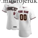 Mænd Baseball MLB Arizona Diamondbacks  Hvid Hjemme Custom Trøjer