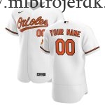 Mænd Baseball MLB Baltimore Orioles  Hvid Hjemme Custom Trøjer