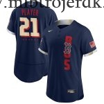 Mænd Baseball MLB Boston Red Sox  Navy 2021 MLB All-Star Game Custom Trøjer