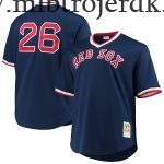 Mænd Boston Red Sox MLB Trøjer Wade Boggs Mitchell & Ness Navy Big & Tall Cooperstown Collection Mesh Batting Practice