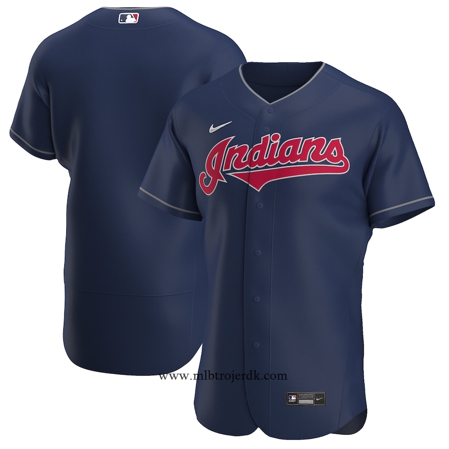Mænd Cleveland Indians MLB Trøjer Navy Alternate Team – MLB Baseball MLB tøj
