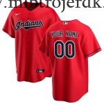 Mænd Baseball MLB Cleveland Indians  Rød Alternate Custom Trøjer