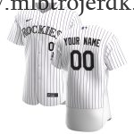 Mænd Baseball MLB Colorado Rockies  Hvid Hjemme Custom Trøjer