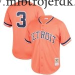 Mænd Detroit Tigers MLB Trøjer Alan Trammell Mitchell & Ness Orange Fashion Cooperstown Collection Mesh Batting Practice