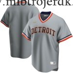 Mænd Detroit Tigers MLB Trøjer  Grå Road Cooperstown Collection Team