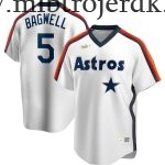 Mænd Houston Astros MLB Trøjer Jeff Bagwell  Hvid Hjemme Cooperstown Collection Logo Player