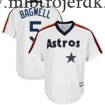 Mænd Houston Astros MLB Trøjer Jeff Bagwell Hvid Big & Tall Hjemme Cooperstown Collection Player