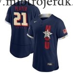 Mænd Baseball MLB Houston Astros  Navy 2021 MLB All-Star Game Custom Trøjer