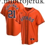 Mænd Houston Astros MLB Trøjer Zack Greinke  Orange Alternate Player
