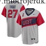 Mænd Los Angeles Angels MLB Trøjer Mike Trout  Grå 2021 Little League Classic Road Player 1
