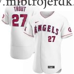 Mænd Los Angeles Angels MLB Trøjer Mike Trout  Hvid Hjemme Player