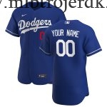 Mænd Baseball MLB Los Angeles Dodgers  Royal Alternate Custom Trøjer Patch