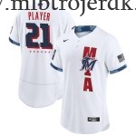 Mænd Baseball MLB Miami Marlins  Hvid 2021 MLB All-Star Game Custom Trøjer