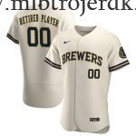 Mænd Milwaukee Brewers MLB Trøjer  Cream Hjemme Pick-A-Player Retired Roster