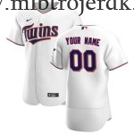 Mænd Baseball MLB Minnesota Twins  Hvid Hjemme Custom Trøjer Patch