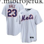 Mænd New York Mets MLB Trøjer Javier Báez  Hvid Hjemme Official Player