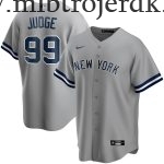 Mænd New York Yankees MLB Trøjer Aaron Judge  Grå Road Player Name