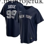 Mænd New York Yankees MLB Trøjer Aaron Judge  Navy Alternate Player Name