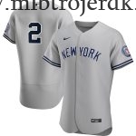 Mænd New York Yankees MLB Trøjer Derek Jeter  Grå 2020 Hall of Fame Induction Road Player