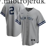 Mænd New York Yankees MLB Trøjer Derek Jeter  Grå Road Player