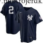 Mænd New York Yankees MLB Trøjer Derek Jeter  Navy 2020 Hall of Fame Induction Alternate Player