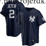 Mænd New York Yankees MLB Trøjer Derek Jeter  Navy 2020 Hall of Fame Induction Alternate Player Name