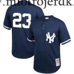 Mænd New York Yankees MLB Trøjer Don Mattingly Mitchell & Ness Navy Cooperstown Collection Big & Tall Mesh Batting Practice