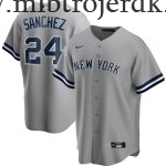 Mænd New York Yankees MLB Trøjer Gary Sanchez  Grå Road Player Name