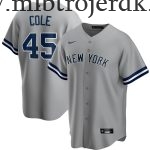 Mænd New York Yankees MLB Trøjer Gerrit Cole  Grå Road Player Name