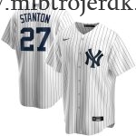 Mænd New York Yankees MLB Trøjer Giancarlo Stanton  Hvid Hjemme Player Name