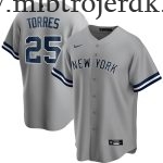 Mænd New York Yankees MLB Trøjer Gleyber Torres  Grå Road Player Name