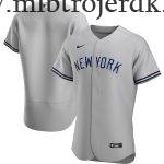 Mænd New York Yankees MLB Trøjer  Grå Road Team