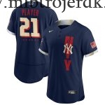Mænd Baseball MLB New York Yankees  Navy 2021 MLB All-Star Game Custom Trøjer