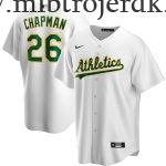 Mænd Oakland Athletics MLB Trøjer Matt Chapman  Hvid Hjemme Player Name