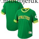 Mænd Oakland Athletics MLB Trøjer Mitchell & Ness Kelly Grøn Cooperstown Collection Wild Pitch