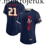Mænd Baseball MLB Oakland Athletics  Navy 2021 MLB All-Star Game Custom Trøjer