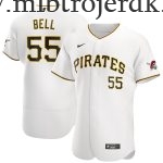 Mænd Pittsburgh Pirates MLB Trøjer Josh Bell  Hvid Hjemme Player