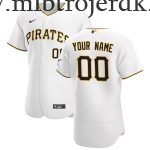 Mænd Baseball MLB Pittsburgh Pirates  Hvid Hjemme Custom Trøjer