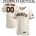 Mænd San Francisco Giants MLB Trøjer  Cream Hjemme Official Custom