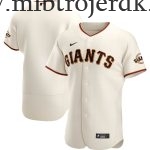 Mænd San Francisco Giants MLB Trøjer  Cream Hjemme Team Logo