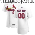 Mænd Baseball MLB St. Louis Cardinals  Hvid Hjemme Custom Trøjer