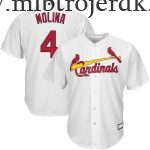 Mænd St. Louis Cardinals MLB Trøjer Yadier Molina Hvid Big & Tall Player