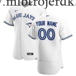 Mænd Toronto Blue Jays MLB Trøjer  Hvid Hjemme Custom