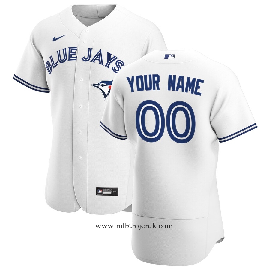 Mænd Toronto Blue MLB Trøjer Hvid Hjemme Custom MLB Baseball Trøje,køb MLB
