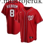 Mænd Washington Nationals MLB Trøjer Carter Kieboom  Rød Alternate Player Name