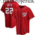 Mænd Washington Nationals MLB Trøjer Juan Soto  Rød Alternate Player Name
