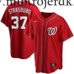 Mænd Washington Nationals MLB Trøjer Stephen Strasburg  Rød Alternate Player Name