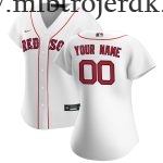 Kvinde Baseball MLB Boston Red Sox  Hvid Hjemme Custom Trøjer