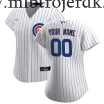 Kvinde Baseball MLB Chicago Cubs  Hvid Hjemme Custom Trøjer